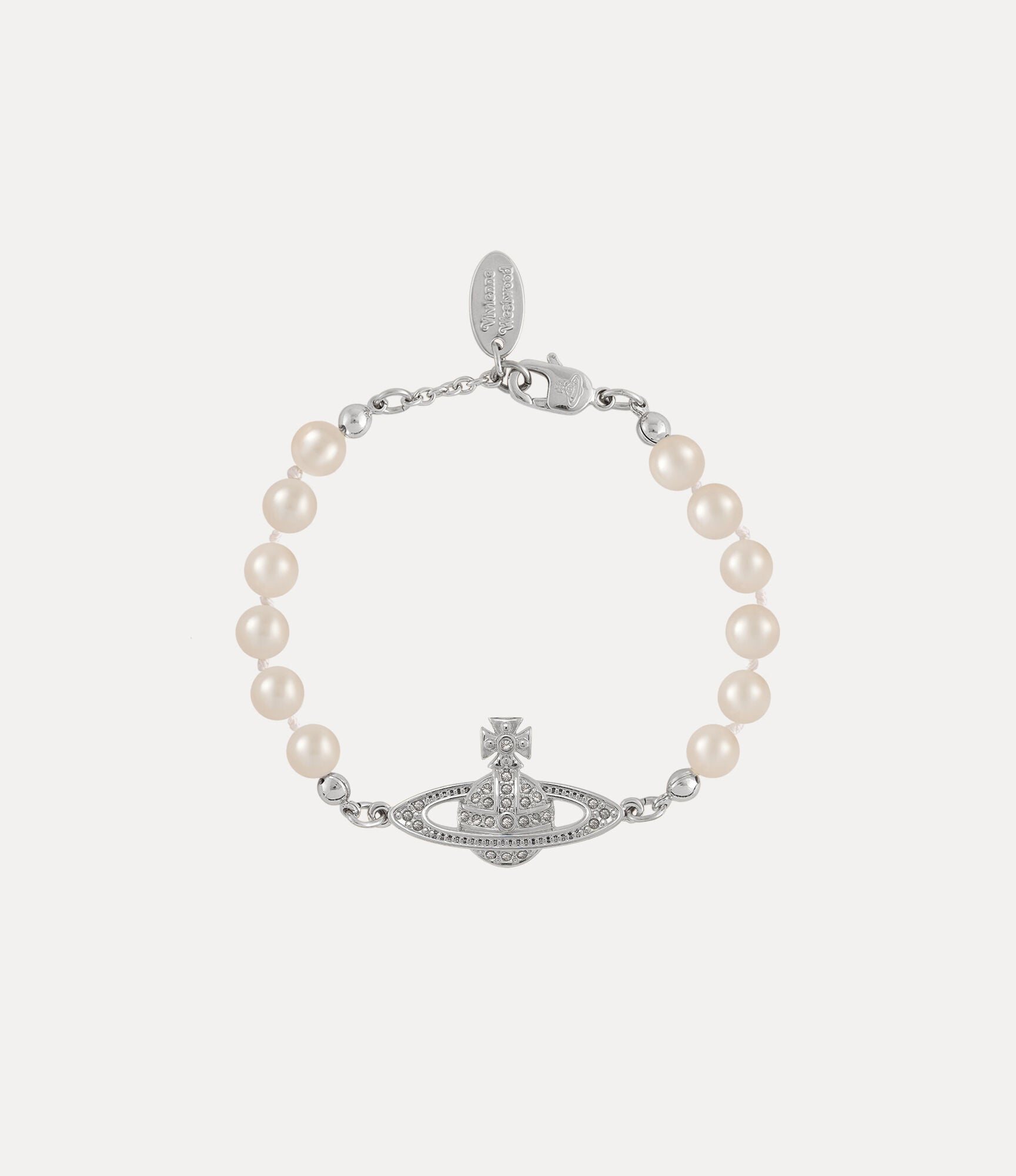 VIVIENNE WESTWOOD Bas Relief Pearl Bracelet Brass(Mini/2 Colors