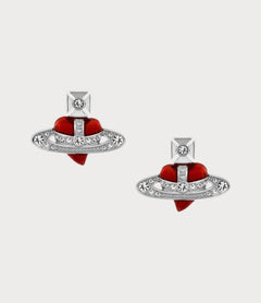 VIVIENNE WESTWOOD New Diamante Heart Earrings | 西太后 心形耳环 (多色) - LONDONKELLY 英国名牌代购