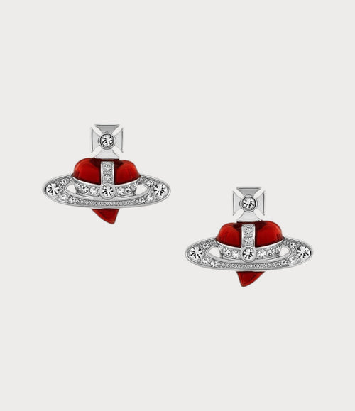 VIVIENNE WESTWOOD New Diamante Heart Earrings | 西太后 心形耳环 (多色) - LONDONKELLY 英国名牌代购