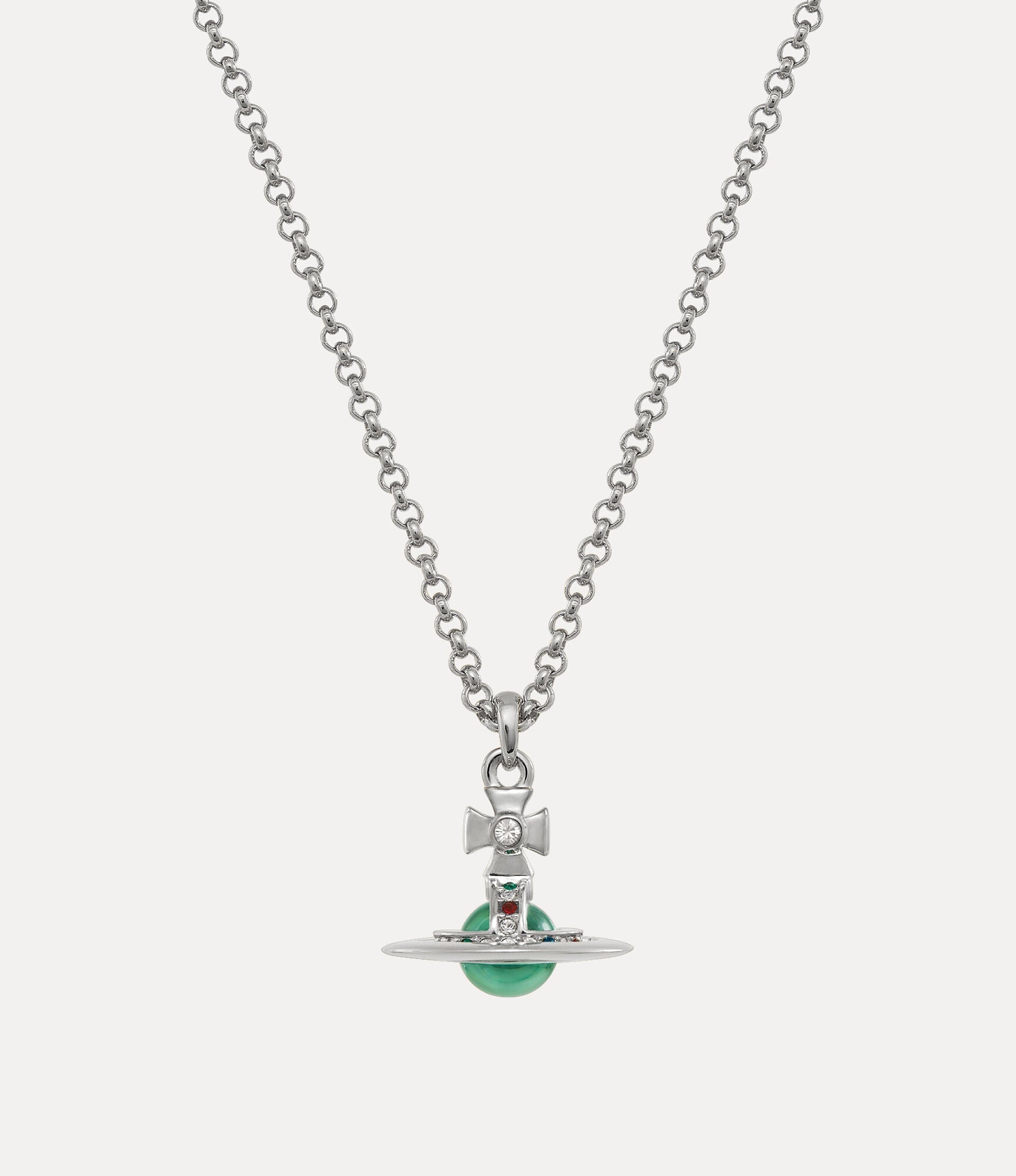 VIVIENNE WESTWOOD New orb pendant Brass(Petite/Silver/Green