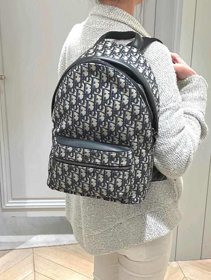 適合小碼女生] CHRISTIAN DIOR Kid's Rider Backpack Oblique Jacquard