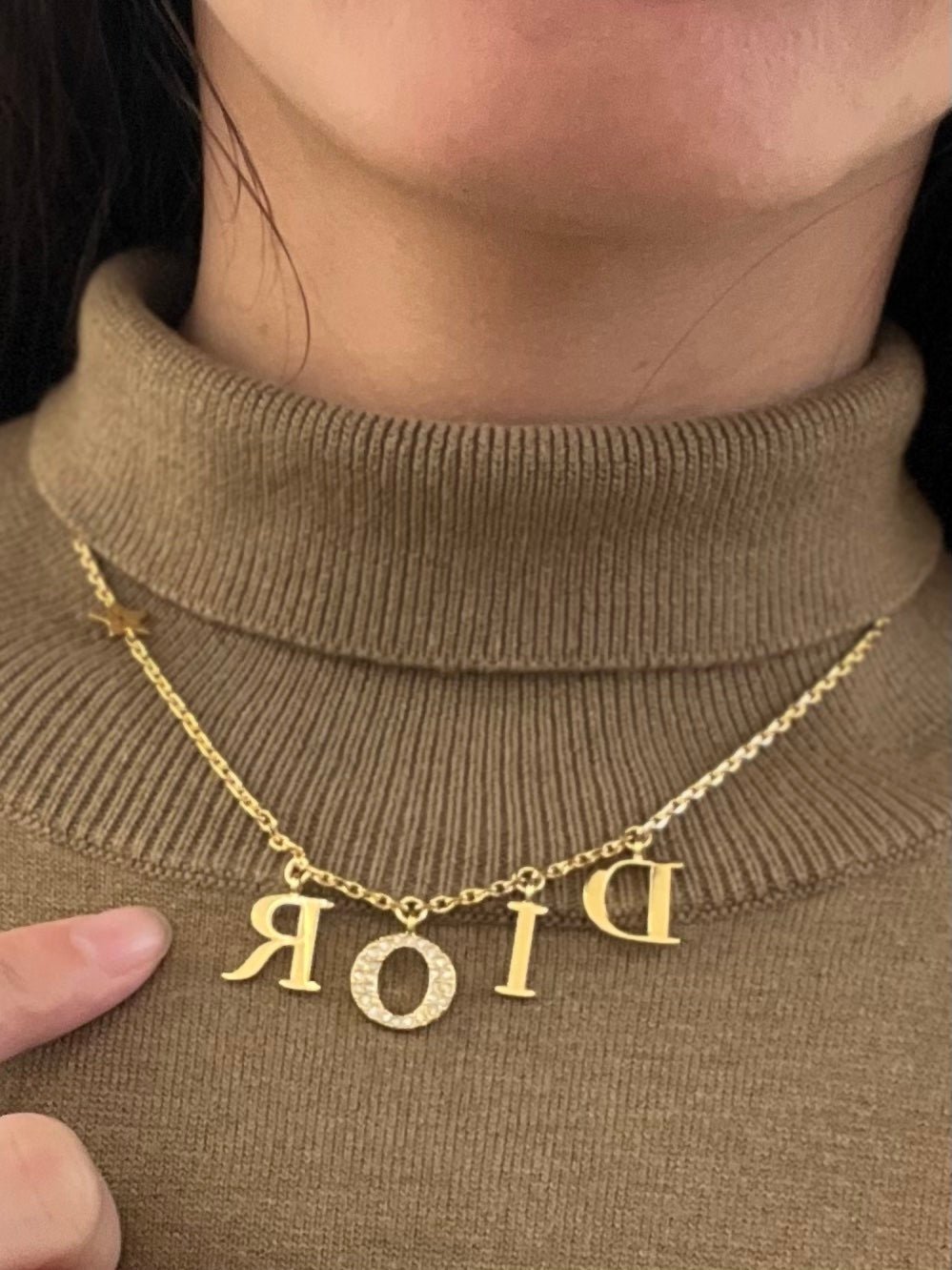 CHRISTIAN DIOR Revolution Necklace Gold-Finish Metal(Gold