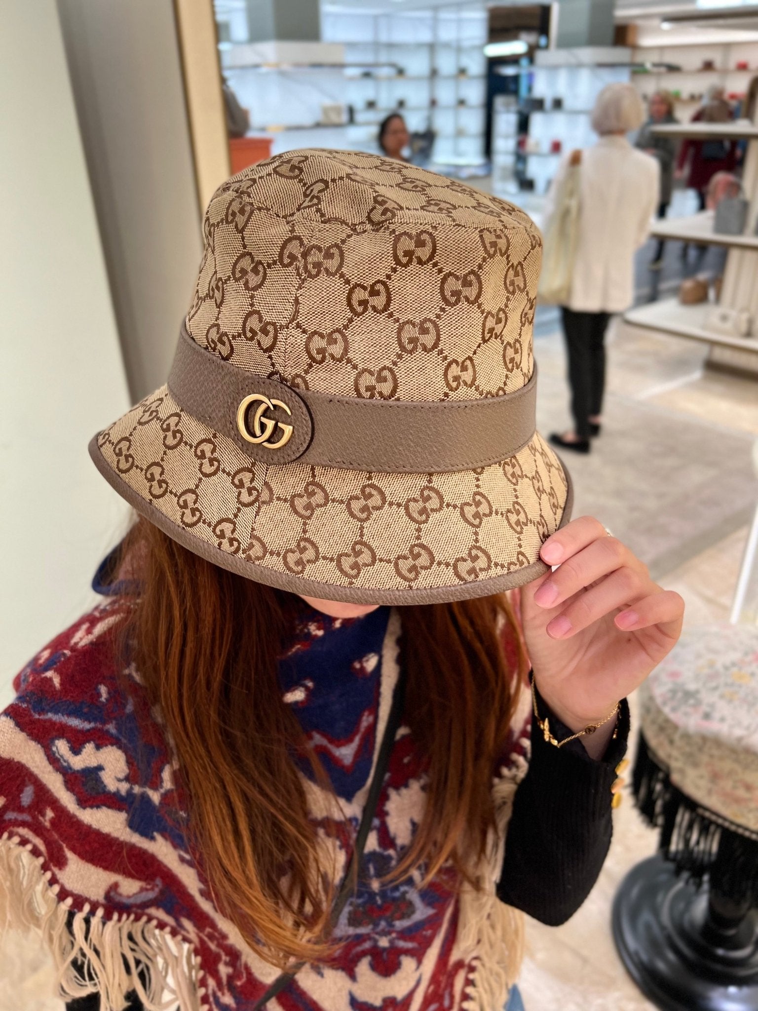 GUCCI GG Canvas Bucket Hat(Brown) | LONDONKELLY – LONDONKELLY 英國