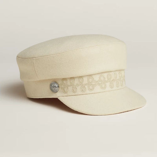 HERMES Cabourg en Finesse Cap | 愛馬仕 帽 (White)