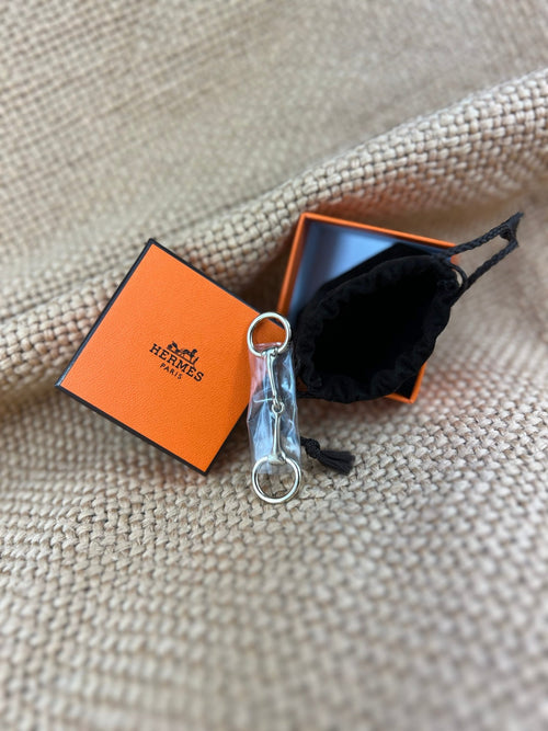 HERMES Silver Mini Mors Twilly Ring | 愛馬仕 絲巾扣 (銀色)